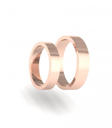Обручальные кольца из белого золота Е-102-B - превью 4