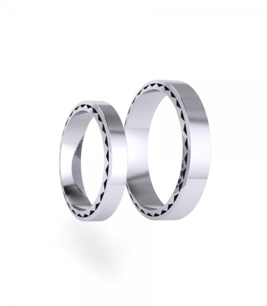 Обручальные кольца без камней Е-403-K - превью 2