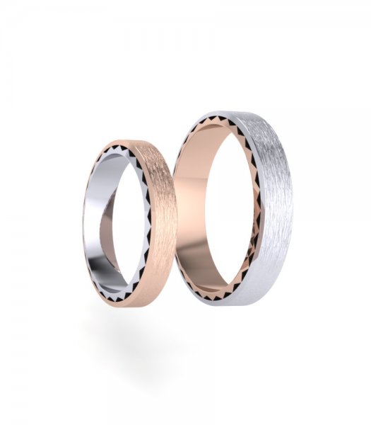 Обручальные кольца без камней Е-403-K - превью 6