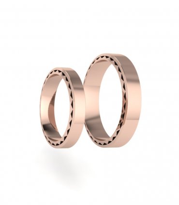 Широкие обручальные кольца Е-403-J - превью 4