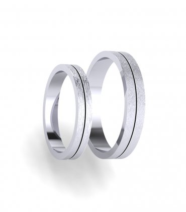 Обручальные кольца из серебра Е-105-211 - превью 7
