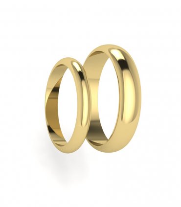 Обручальные кольца из красного золота Е-201-142 - превью 3