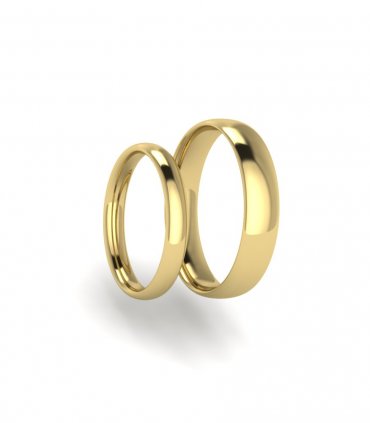 Обручальные кольца из красного золота Е-202-131 - превью 3