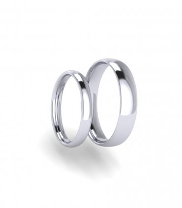Обручальные кольца без камней Е-202-Pl - превью 1