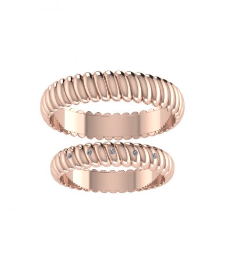 Кольца из розового золота  Е-303-R фото 1