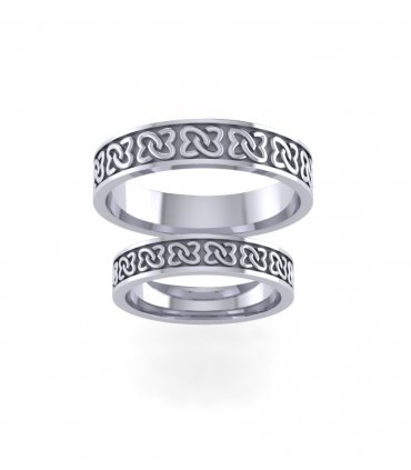 Обручальные кольца без камней Е-305-51 - превью 1
