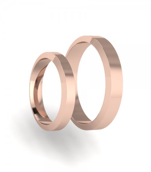 Плоские обручальные кольца Е-401-B - превью 5