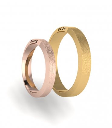 Обручальные кольца из белого золота Е-401-B - превью 7