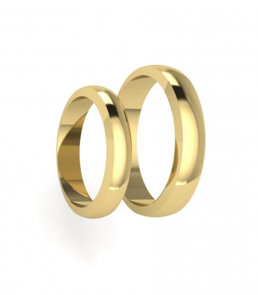 Обручальные кольца из белого золота Е-402-206 - превью 5