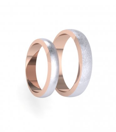 Обручальные кольца из белого золота Е-402-210 - превью 2