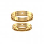 Обручальные кольца из платины Е-501-Pl превью 4