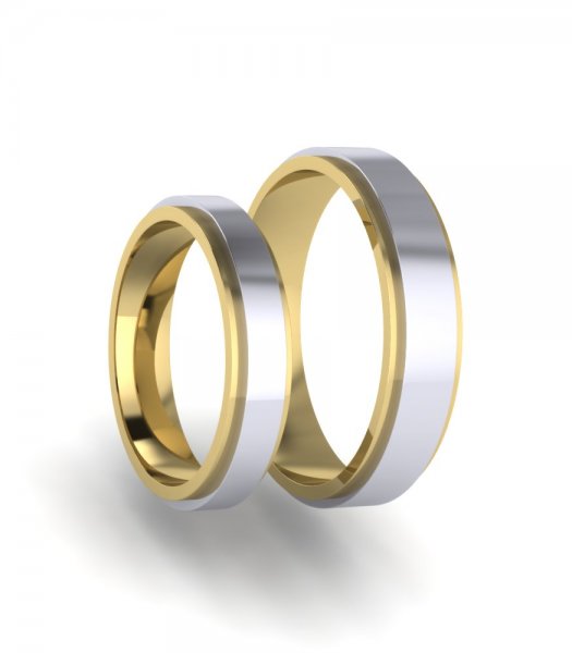 Обручальные кольца из красного золота Е-503-R - превью 6