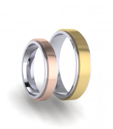 Плоские обручальные кольца Е-503-201 - превью 5