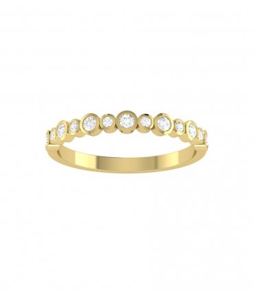 Обручальные кольца из белого золота с бриллиантами В-777 - превью 3