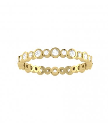 Обручальные кольца из белого золота с бриллиантами В-777 - превью 4