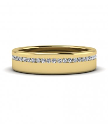 Обручальные кольца из белого золота с бриллиантами В-228 - превью 4