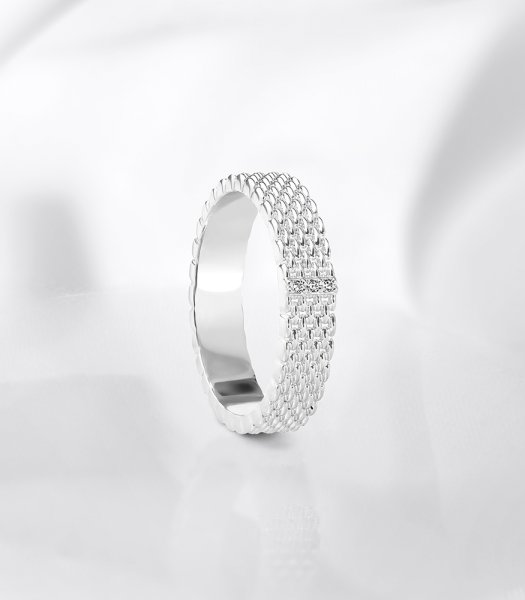 Кольцо с бриллиантами  B-158 - фото