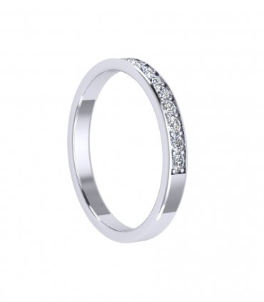 Обручальные кольца из белого золота с бриллиантами В-203 - превью 4