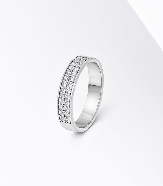 Кольцо с бриллиантами В-003 - фото