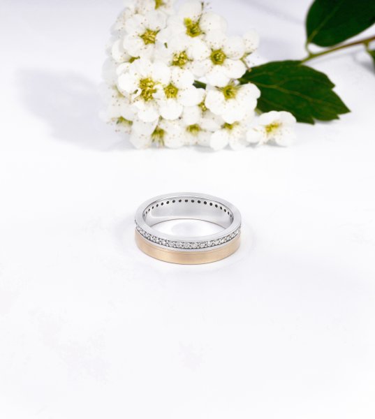 Кольцо с бриллиантами В-112 - фото