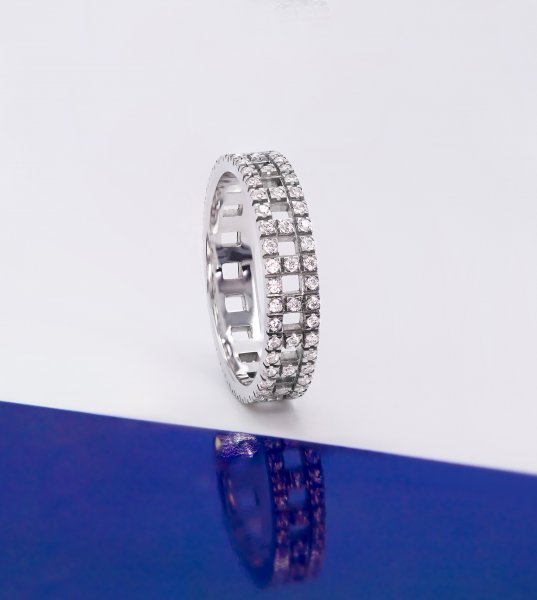 Кольцо с бриллиантами В-301 - фото