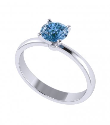 Кольца с голубым бриллиантом Р-903 - превью 1
