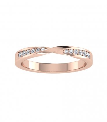 Обручальное кольцо с бриллиантами В-105 - превью 3