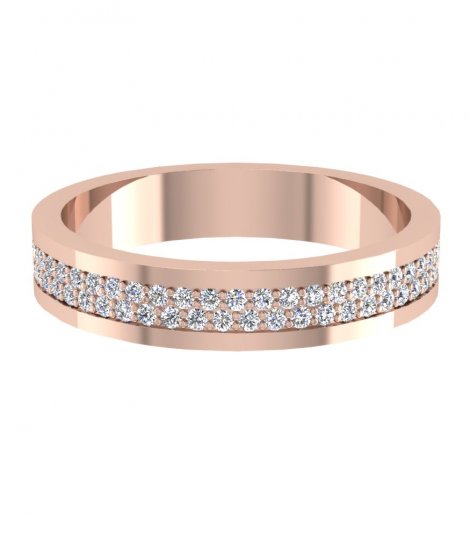 Обручальное кольцо с бриллиантами В-107 фото 2