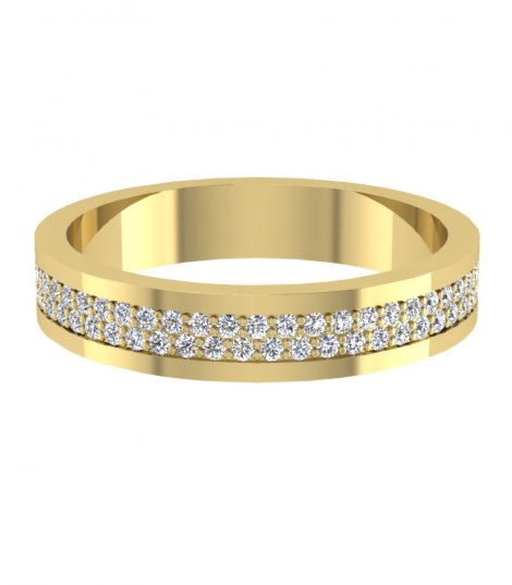 Обручальное кольцо с бриллиантами В-107 фото 3