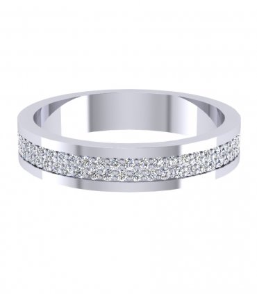 Обручальное кольцо с бриллиантами В-107 - превью 1