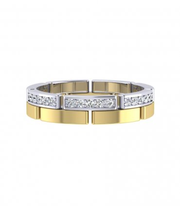 Обручальное кольцо с бриллиантами В-111 - превью 5
