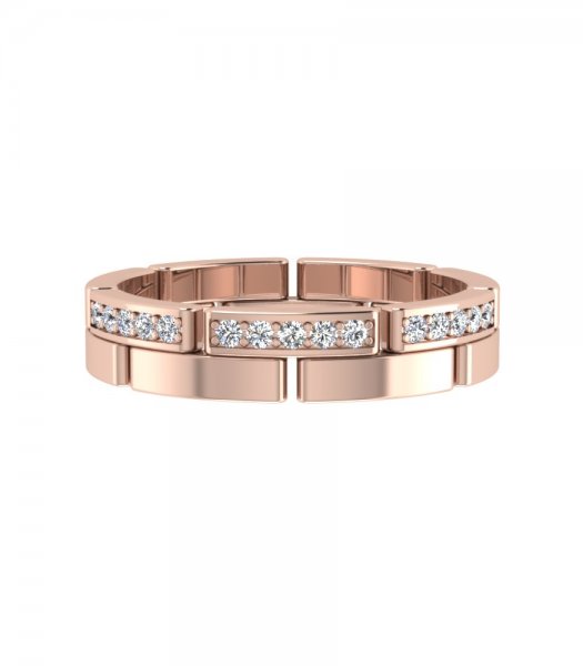 Обручальное кольцо с бриллиантами В-111 - превью 2