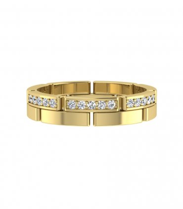 Обручальное кольцо с бриллиантами В-111 - превью 3