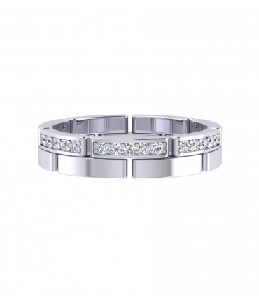 Обручальное кольцо с бриллиантами В-111 - превью 1