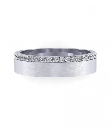 Кольцо с дорожкой бриллиантов  В-114 - превью 1