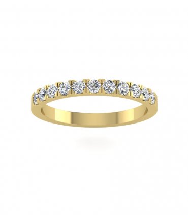 Обручальное кольцо с дорожкой бриллиантов В-207 - превью 3