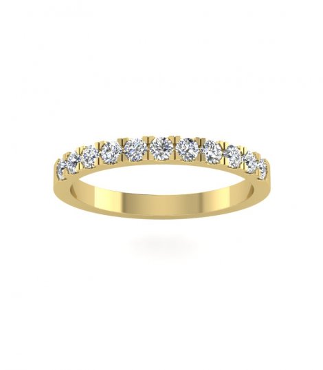 Обручальное кольцо с дорожкой бриллиантов В-207 фото 3