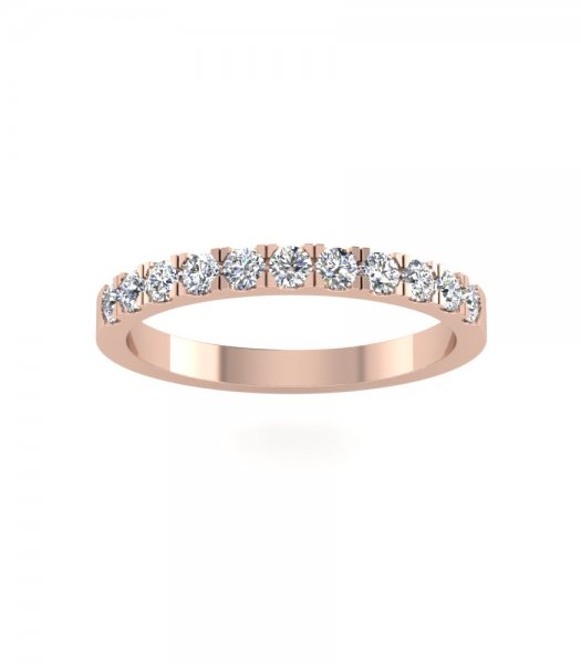 Обручальное кольцо с дорожкой бриллиантов В-207 - превью 2