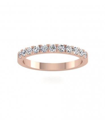 Обручальное кольцо с дорожкой бриллиантов В-207 - превью 2