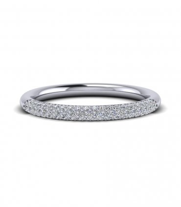 Кольцо с дорожкой с бриллиантами В-145 - превью 2