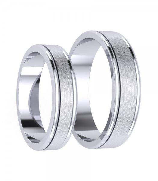 Плоские обручальные кольца Е-216 - превью 3