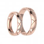 Обручальные кольца из платины Е-308-Pl превью 3