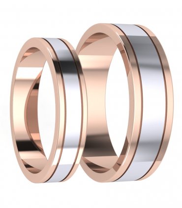 Плоские обручальные кольца Е-115 - превью 2