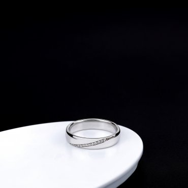 Обручальное кольцо на заказ В-211 - фото