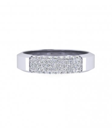 Обручальное кольцо с бриллиантами В-304 - превью 1