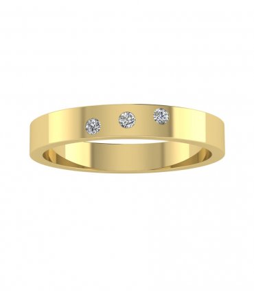 Обручальное кольцо с бриллиантами В-116 - превью 3
