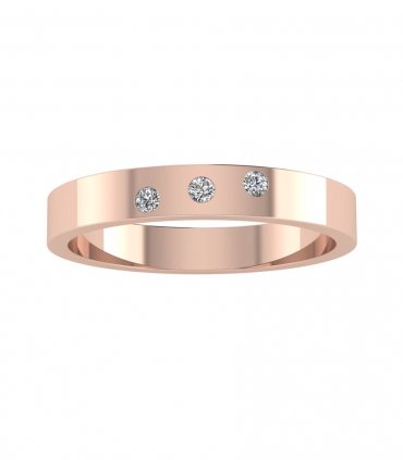 Обручальное кольцо с бриллиантами В-116 - превью 2