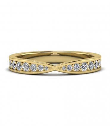 Обручальные кольца из белого золота с бриллиантами В-225 - превью 4