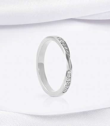 Обручальное кольцо с бриллиантами В-105 - превью 1
