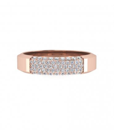 Обручальное кольцо с бриллиантами В-304 - превью 4